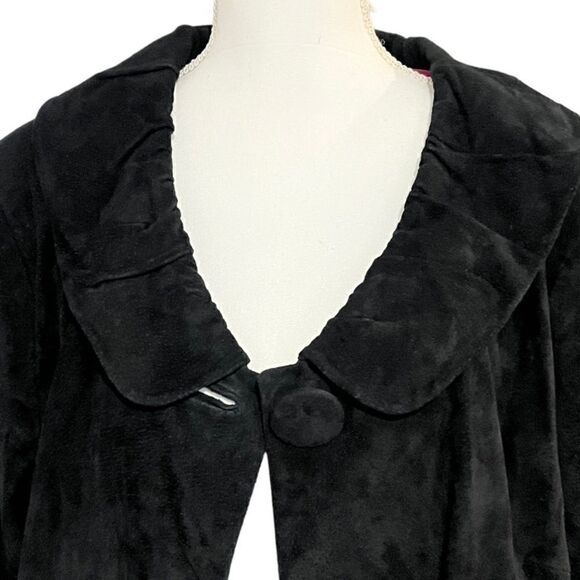 Terry Lewis Classic Luxuries sz 2X suede swing jacket with pink satin lining EUC - Picture 3 of 15